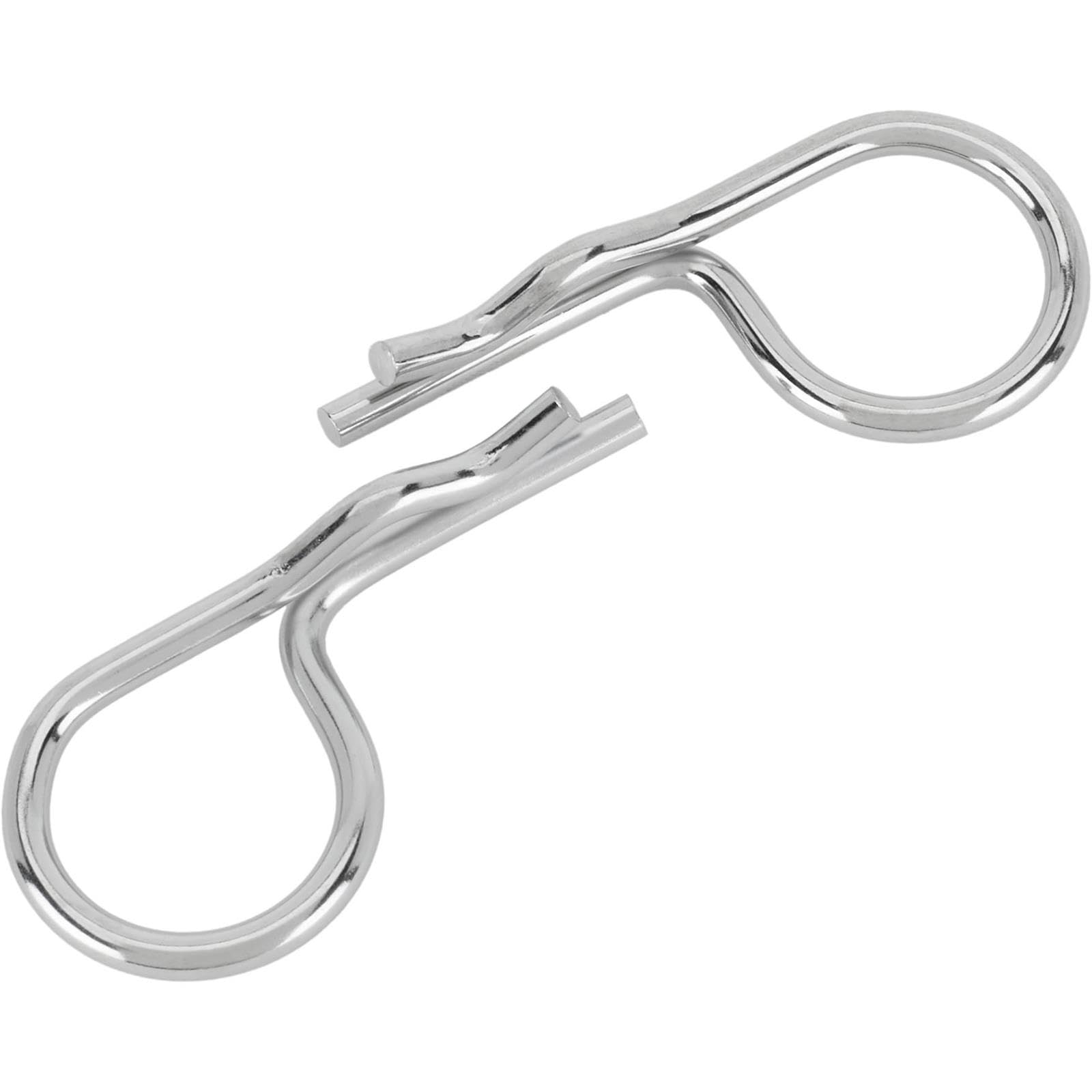 Replacement Hood Hairpin Clips, Chrome