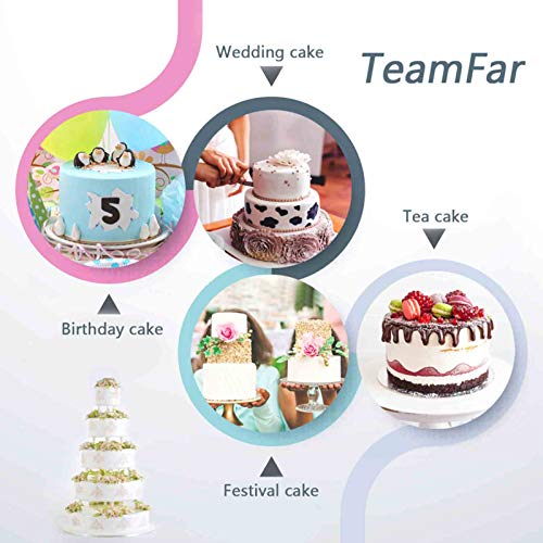TeamFar Cake Pan, Stainless Steel Round Baking Tier Cake Pans Tins Set of 5 - Image 3