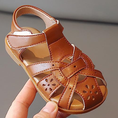 toddler girl summer shoes Shoe Dew Toe Shoe Bag Head Sandals Girl Sandals Baby Soft Shoe Covers Sandals3