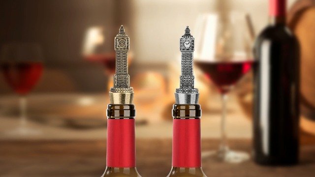 LKKCHER DESIGN Regali souvenir di Londra, tappo per vino con ruota gigante, regali per uomini e donne appassionati di ruota panoramica, tappi per vino e champagne, regali di compleanno