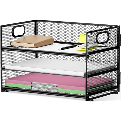 【Comodo design con maniglie laterali】 Le maniglie integrate su entrambi i lati consentono di spostarlo senza sforzo tra l'ufficio di casa, lo spazio di lavoro o lo studio. Non è necessario smontarlo né sollevarlo con fatica: combina portabilità e stabilità.