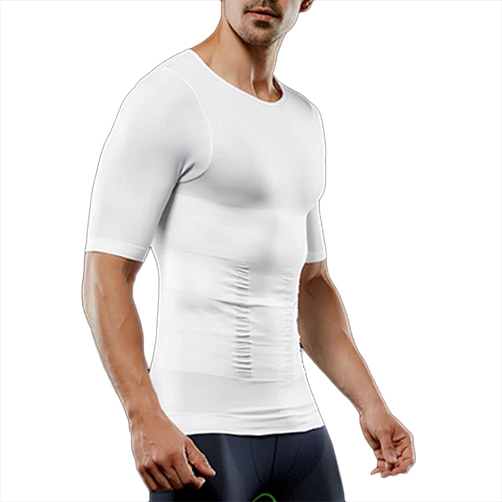 Gynecomastia Pecho Binder Hombres Fajas Moldeadora Alta Elasticidad para Comprimir Camisetas de Compresión Hombre