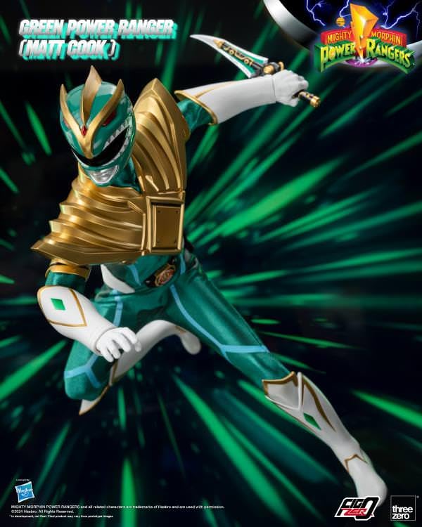 Threezero Mighty Morphin Power Rangers FigZero Green Ranger (Matt