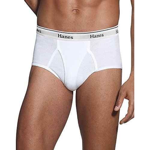 Hanes Men's Tagless No Ride Up Briefs,White (XX-Large, White)