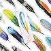 Koogel 60PCS Feather Shape Paper Bookmarks, Colorful Creative Feather Bookmarks Gifts for Women Kids Students Teachers and Book Lovers