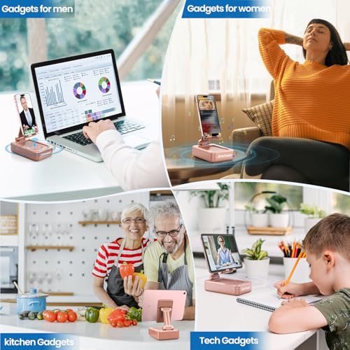 Image of JTEMAN Bluetooth Speaker with Cell Phone Stand,Gifts for Men Tech Gadgets