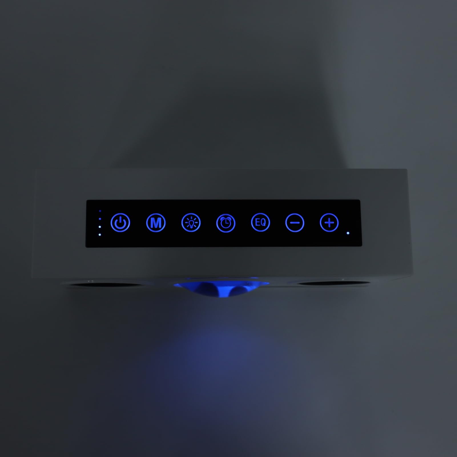 Tosuny Altoparlante Ferrofluido - Altoparlante Fluido Magnetico con Luci LED e Sveglia, Bassi Potenti, la Musica Prende Vita con Il Ferrofluido Danzante (White)