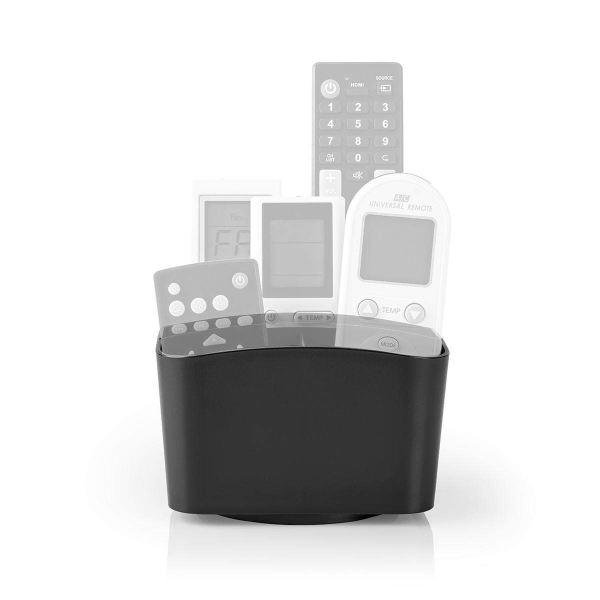 Nedis Remote Control Holder 360-Degree Rotatable with 5 Compartments, ABS (Black) (B07NWBL475) Amazon Price History, Amazon Price Tracker