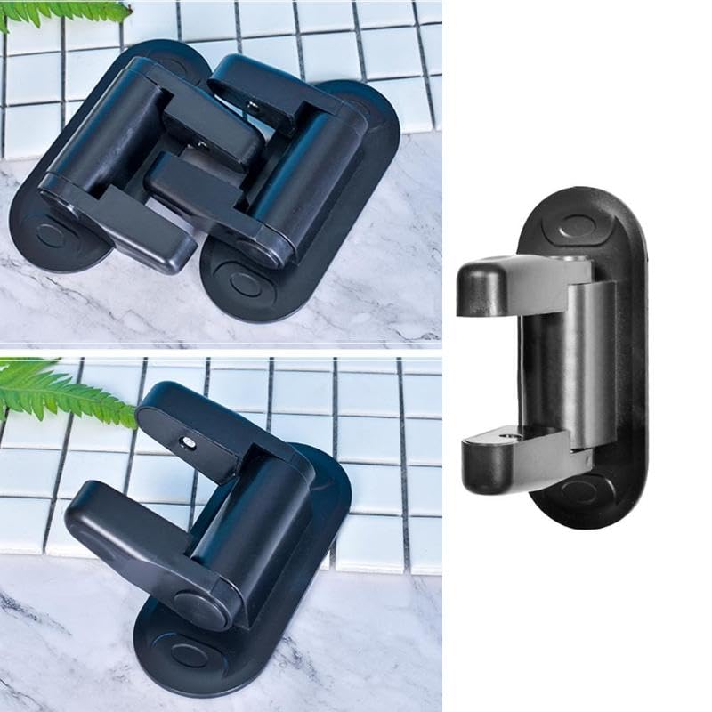 SagaSave 2 Pack Door Lever Lock Prevents Toddlers from Opening Doors, Simple Install Durable ABS for 3M Adhesive Backing, Fit for Kitchen Door, Front Door, Bedroom Door(Black)