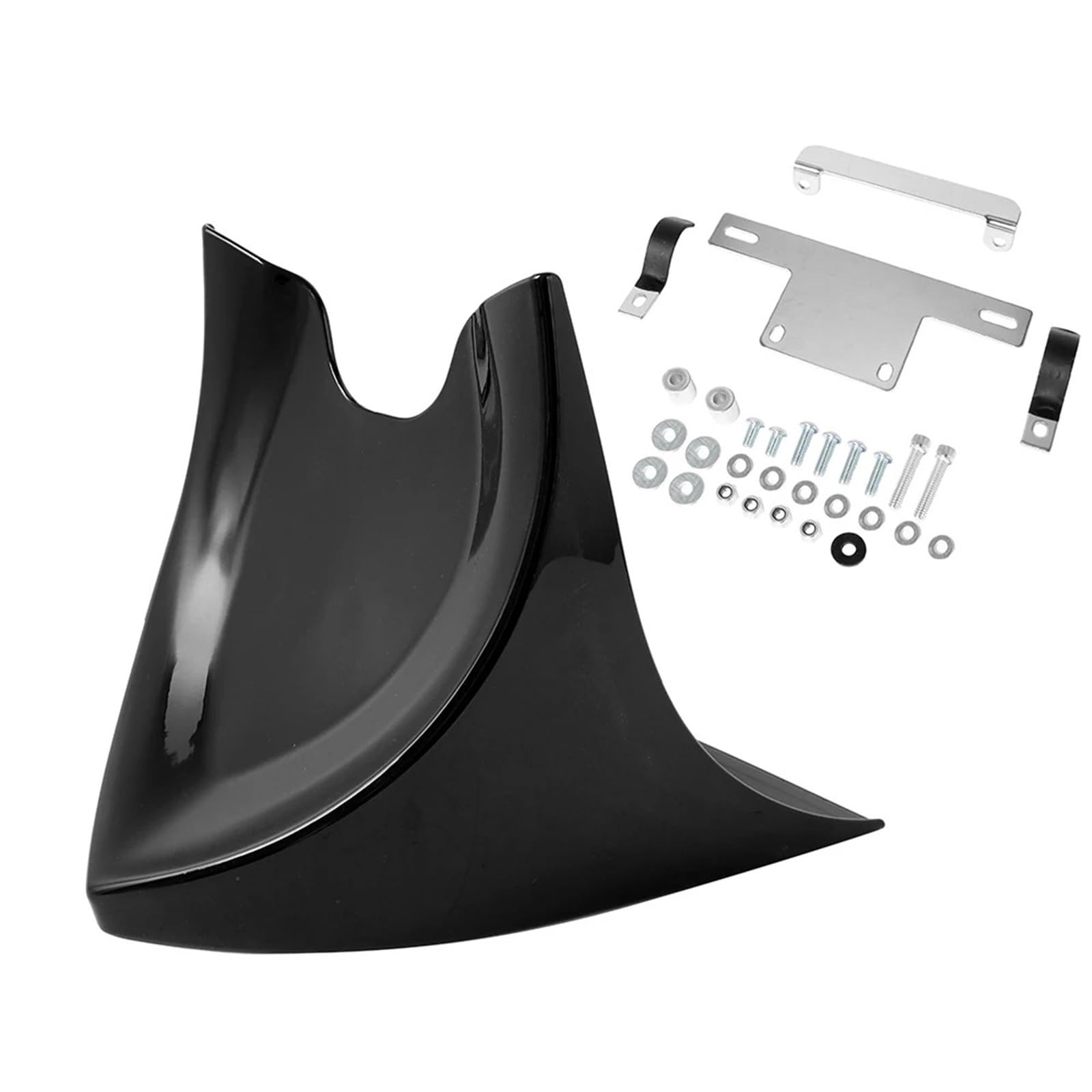 Pasuje do motocykla Harley Fatboy/Softail V-ROD Sportster przedni dolny podbródek Spoiler owiewki Winglet spojler motocyklowy Wing(Gloss Black)