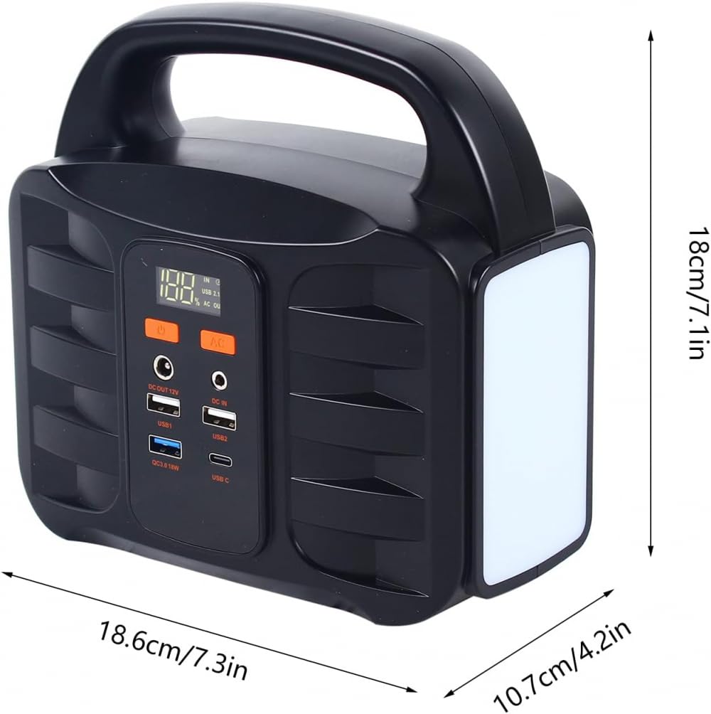 Centrale électrique Portable, Batterie Externe Mobile 150 W 80 000 mAh pour Camping, Prise Secteur à Onde sinusoïdale Pure 220 W, Alimentation de Secours pour Camping et Hors réseau