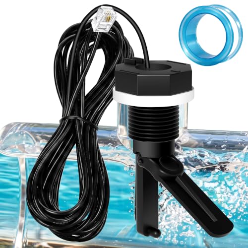 Glx-Flo-Rp Flow Switch for Hayward Goldline Aquarite Salt Systems Pool Flow Sensor Suitable Hayward Salt Cell & Chlorine Generator Flow Switch for Aqua Rite Swimming Pool Salt Cell with 15 Ft Cable