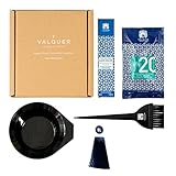 Tinte capilar matizador azul Valquer Profesional Pack Tinte Capilar Vplex Bl Azul. Oxigenada, Bol Y Paletina Incluido. Crema Colorante Para El Cabello. - 60 Ml, Tinte Bl Azul, 2 Unidad