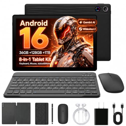Image of Tablet,11 inch Android16 Tablet with Keyboard,36GB+128GB,1TB TF Expansion