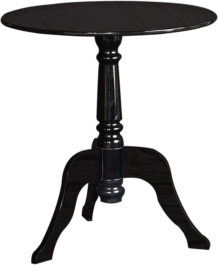 Linon Home Décor Lorna Black Acrylic End Table