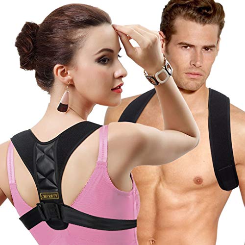 Posture Corrector for Women Men - Back Brace Shoulder Brace,Adjustable bodywellness Posture Corrector Brace Posture Belt Back Strap Bad Posture Upper Back Brace Posture Clavicle Support (Large)