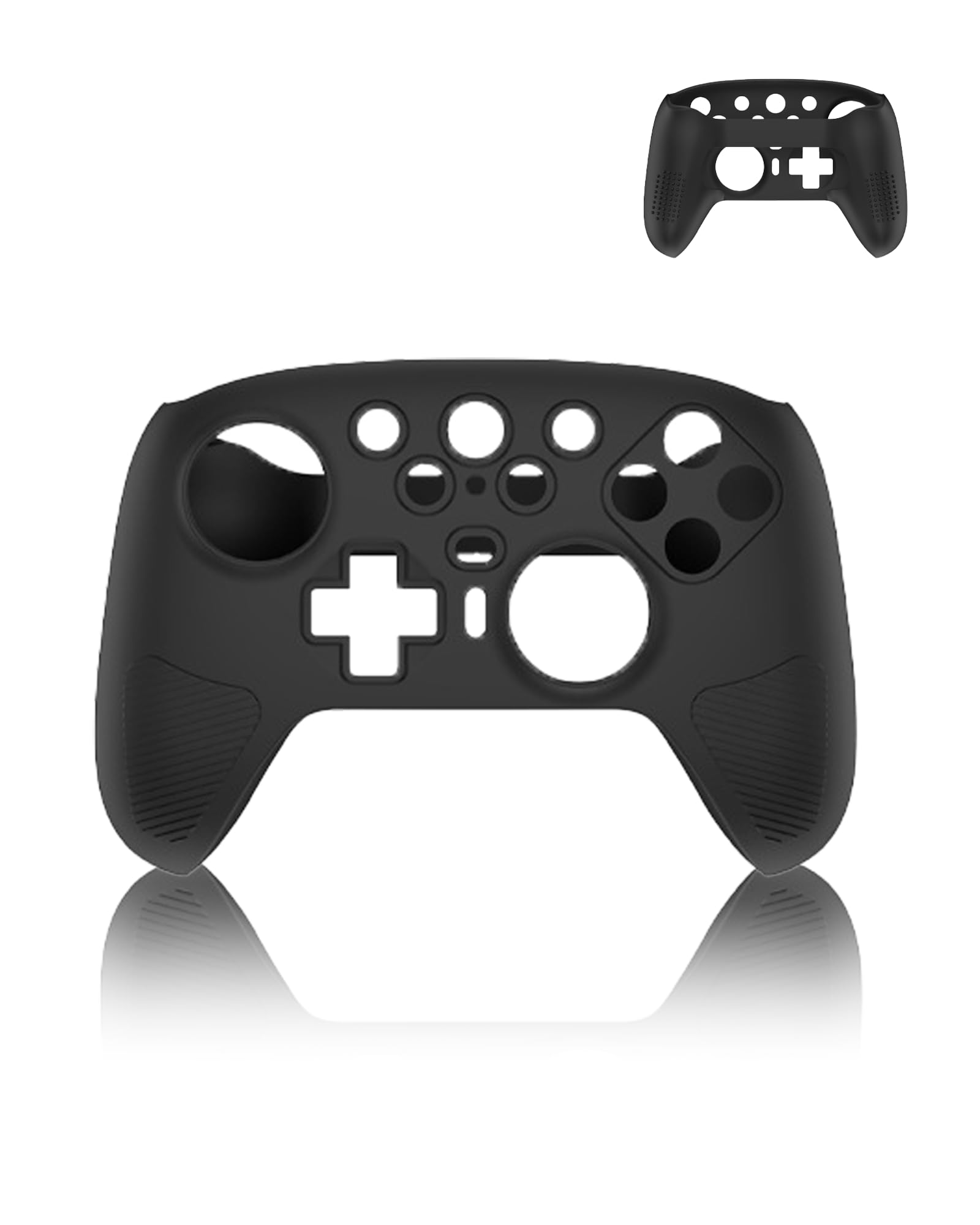 Cover for 8Bitdo Ultimate 2 game controller, yystao Protective Silicone Case compatible with 8Bitdo Ultimate 2, with Enhanced Grip and All - Round Protection,Black
