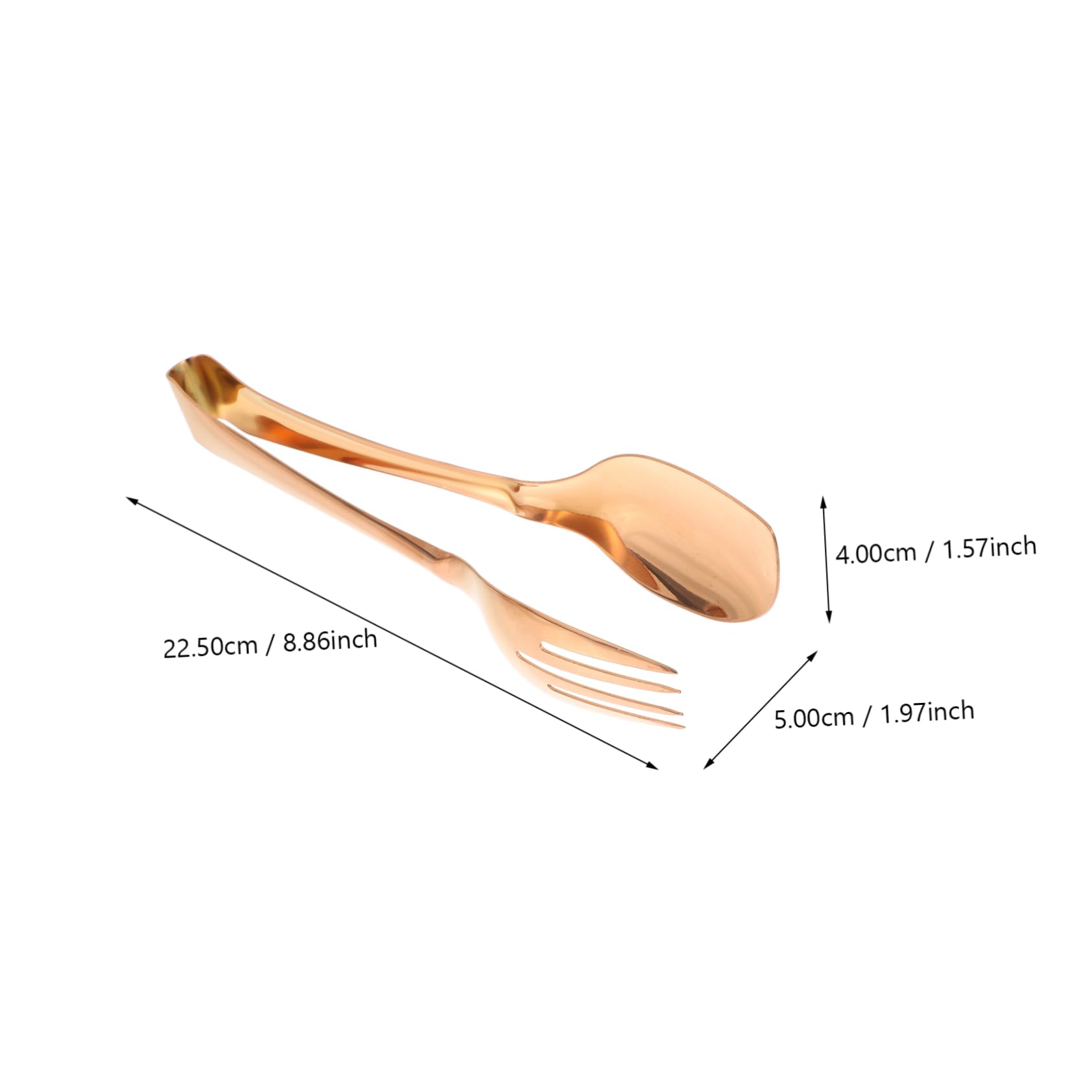 VANZACK 1Pc Food Clip Ergonomic Kitchen Serving Tong for Barbecue Durable Steak Clamp Design for Home and Outdoor Cooking