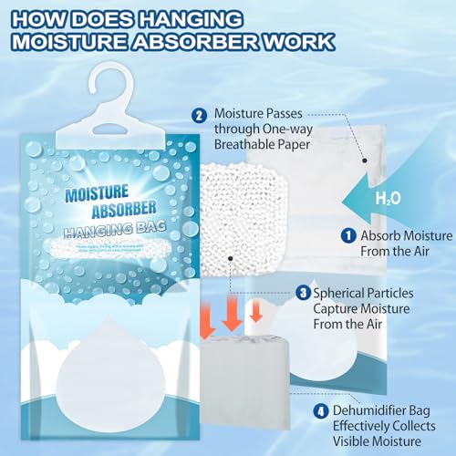 Paquetes absorbentes de humedad - 40% de descuento, 12 bolsas deshumidificadoras - Image 2