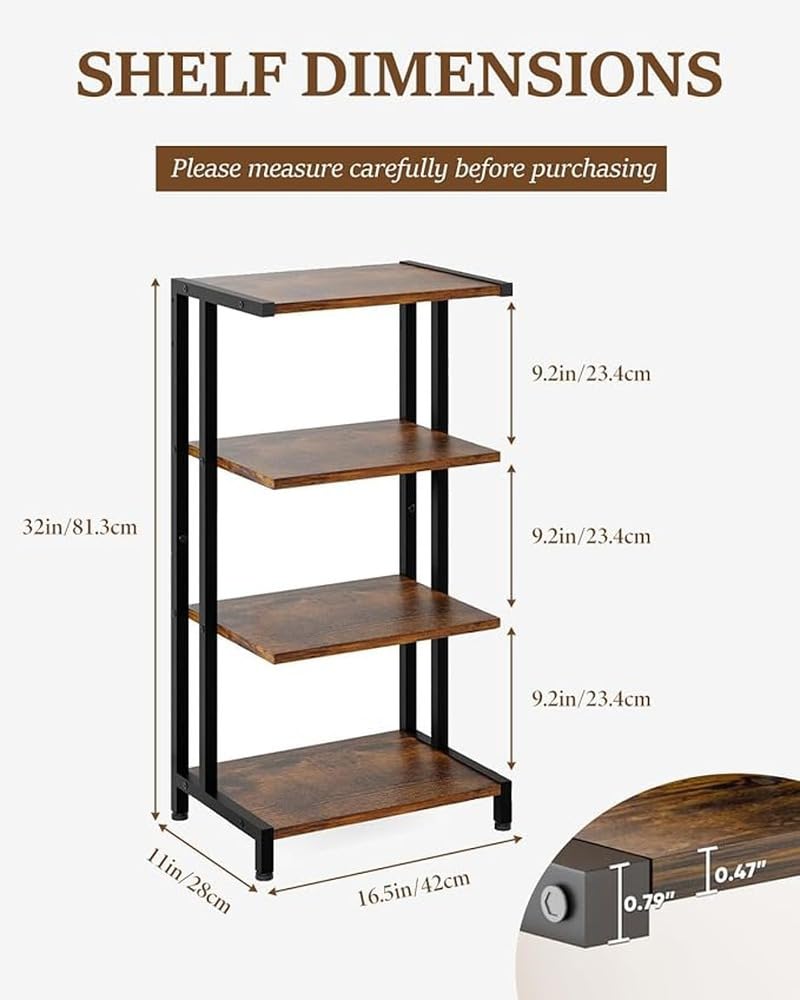 Robusto supporto multimediale con ripiani stereo per organizzare le