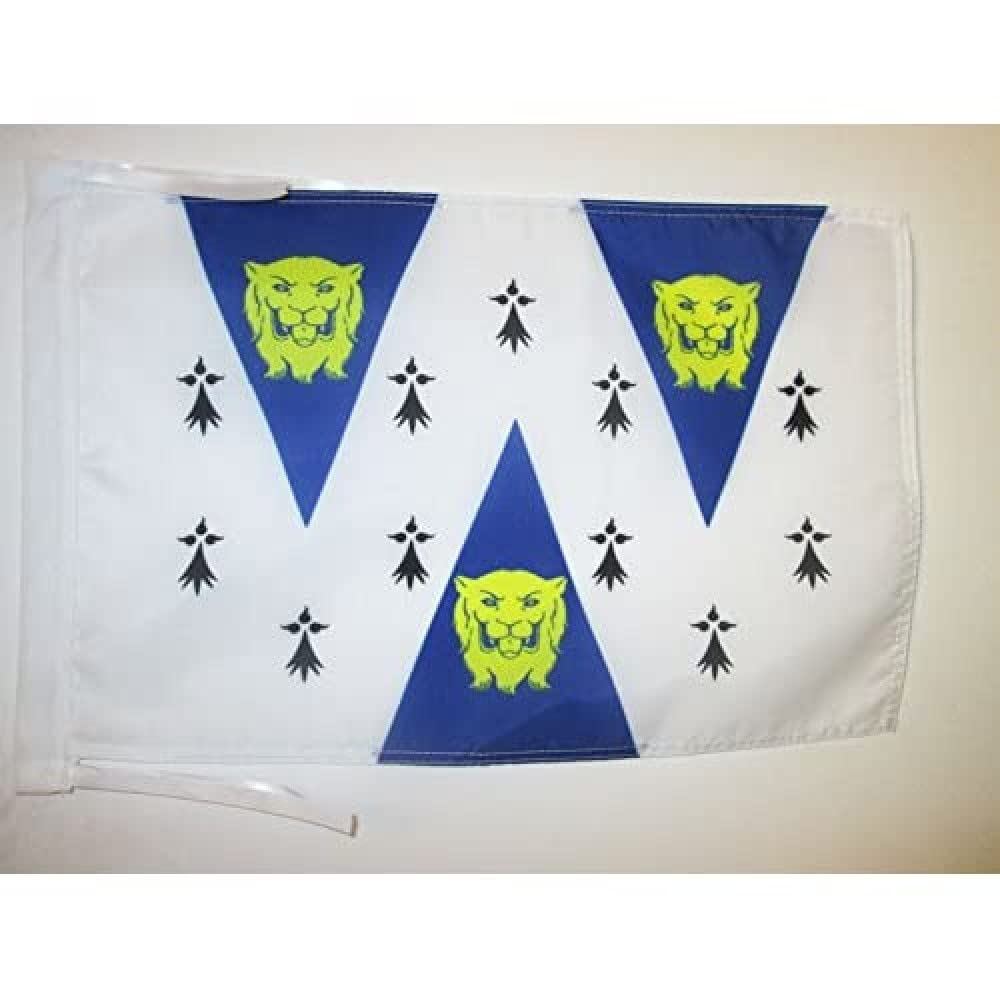 AZ FLAG - Shropshire Old county Flag - 18'' x 12'' - 100% Polyester County of Salop - England Small Banner with Two Cords - Fade Resistant - Vivid Colors - 18x12 in - 45x30 Cm — image 1