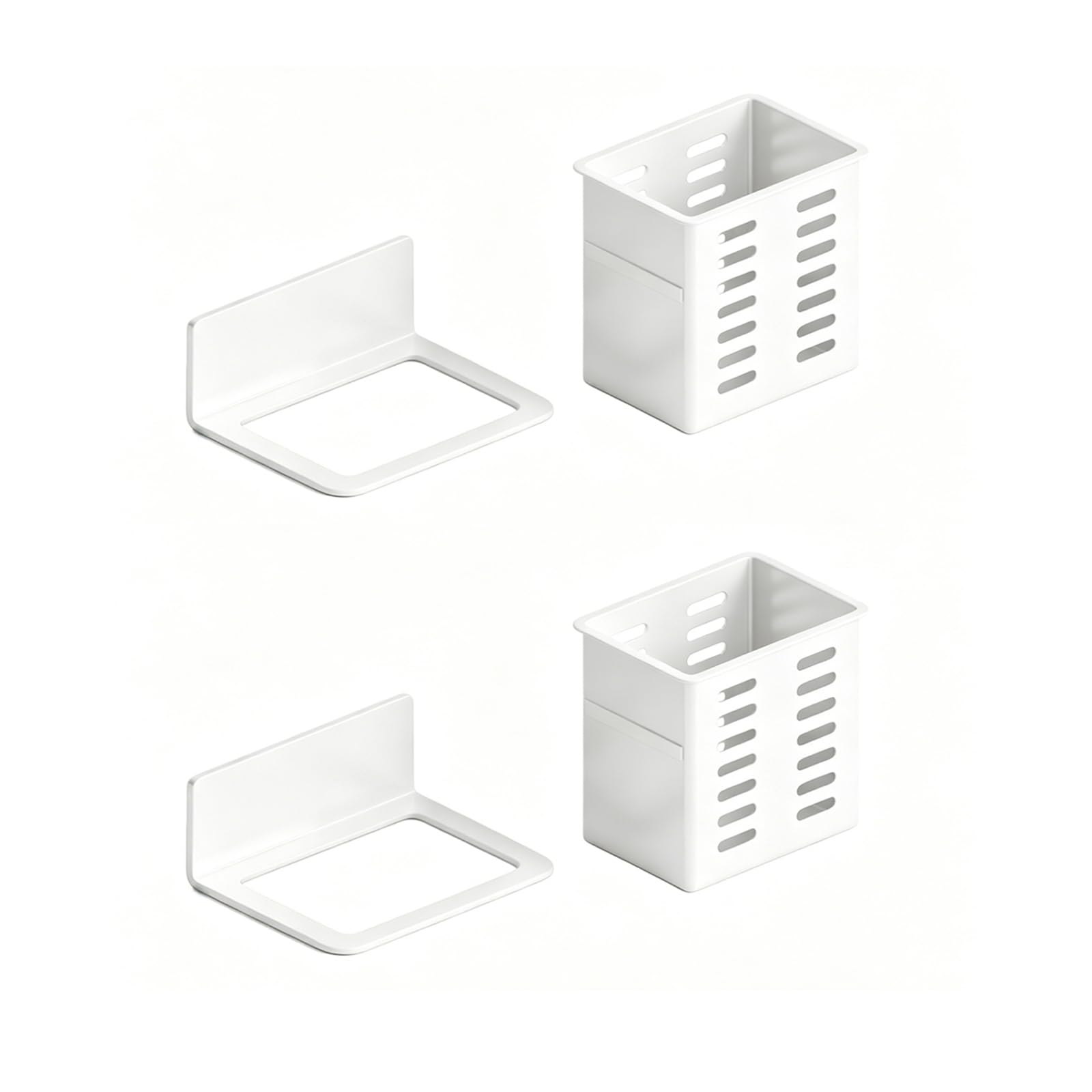 Kaeltsyn Strong Adhesive Wall Mount Chopsticks Organizers Multiple Use Rack for Utensils Brushes and Small Items Cosmetic Brush Planner