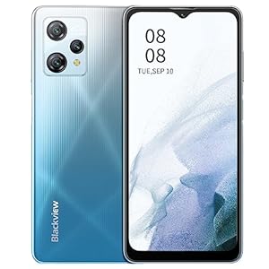 Blackview A53 Cellphone, 7GB+32GB/SD 128GB Expandable Smart Phone, Android 12 Unlocked Cell Phones, Triple SIM Card Slots, 5080mAh Battery, 6.517 inches HD+ Android Phones, Face ID t Mobile Phone