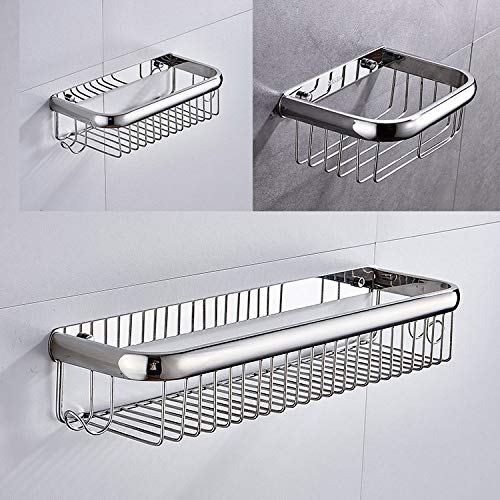 Estanteria Baño Sin Tornillo moderna del acero inoxidable 304 cestas de la ducha del cuarto de baño del cromo de almacenamiento Bastidores de pared sostenedor de papel higiénico accesorios de baño 756