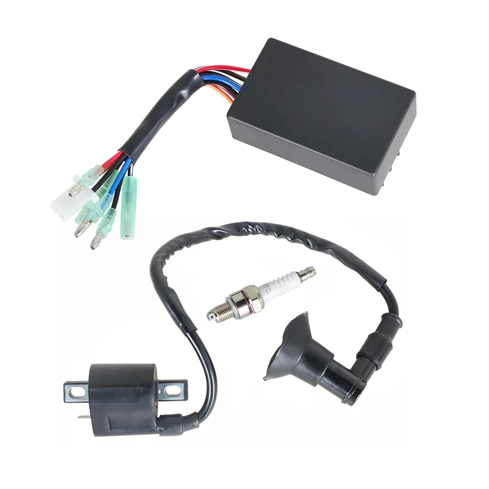 Dispositivi Accensione Moto Per Polaris Per Predator 90 Per Sportsman 90 2003 2004 2005 2006 CDI BOX Bobina Accensione Per Candela 0451018, 0452187 Bobina Statore