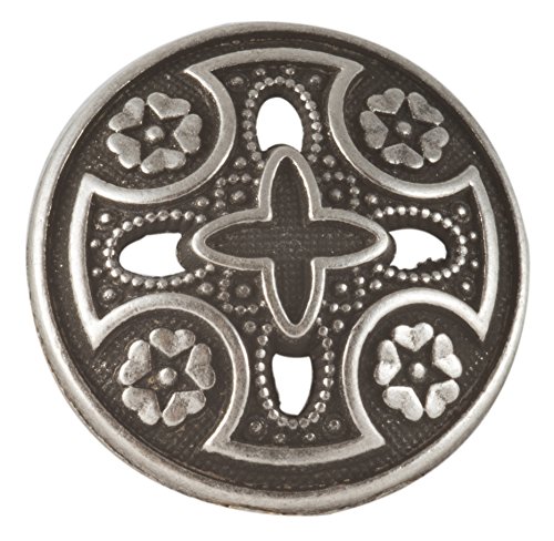 Buttons Medieval Templar Cross 3/4