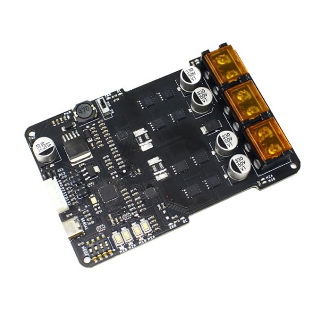 Top view of SmartElex 30D Motor Driver board with components