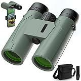 Binoculars for Adults 12x42, HD High Powered Binocular with Phone Adapter, Lightweight Waterproof Binoculars for Bird Watching Outdoor Hunting