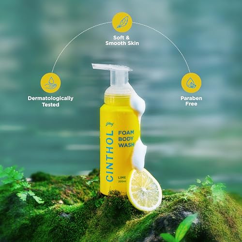 Image of Cinthol Lime Foam Body Wash - Combi Pack (600ml) | 1 Bottle & 2 Refill | Unique Foam Formula for Moisturized & Irresistibly Soft Skin | Suitable for All Skin Types