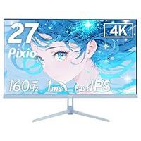 Amazon.co.jp: Pixio PX27U Wave White Gaming Monitor, 27-Inch