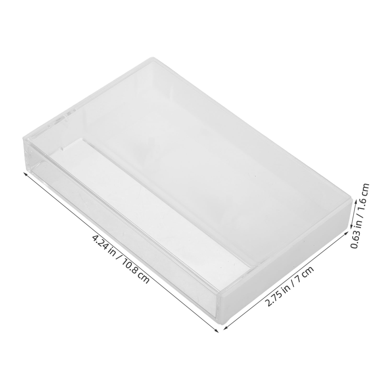 Boîte de Cassette Audio en Plastique Transparent 10 Pièces, Étui Compact pour Rangement de Cassettes D'enregistrement, Solution Polyvalente pour Bureau et Maison