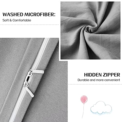 Parure de lit king size douce anti-glisse pour éviter la couette qui bouge - 5