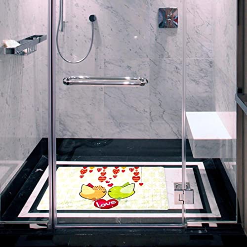 Alfombrilla de ducha antideslizante con ventosas para prevenir caídas en el baño 7