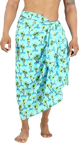 LA LEELA Men's Sarong Swim Wrap Bath Pareo Beach