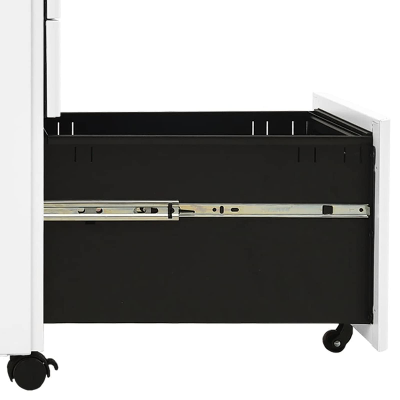 ZEYUAN Schedario Mobile Bianco 30x45x59 cm in Acciaio,Schedario,Schedario da Ufficio,Mobiletto per Documenti(SPU:335982)