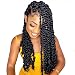 Passion Twist Hair 18 Inch 6 Packs/Lot Water Wave Crochet for Passion Twists Long Bohemian Hair Braiding Passion Twist Crochet Hair Braids Synthetic Hair Extensions (1B#)