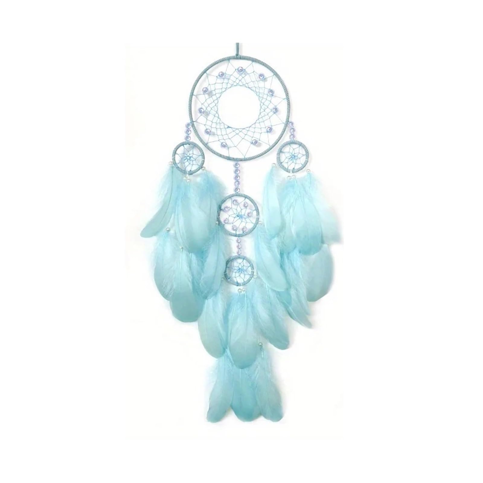 Handmade Feathers Dream Catcher Hanging Ornament ，Perfect Indoor Door Shop Decoration, Home, Bedroom Accessory For Bedrooms(Color1)