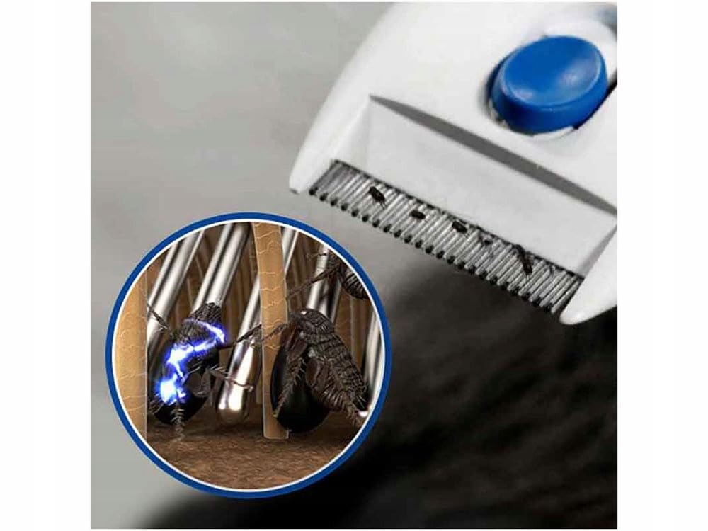 Peigne Anti Puces Electrique Pour Animal De Compagnie Pour Chien Et Chat Pour Éliminer Efficacement les Puces - Peigne pour Nettoyer les Poux