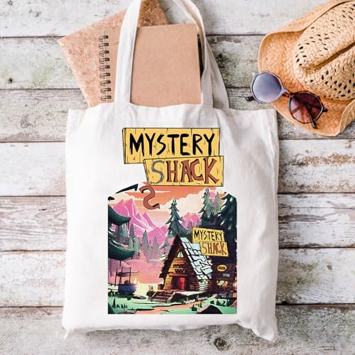 XYANFA Mystery Shack Tote Bag Cartoon TV Show Tote Bag Cartoon Fan Gift3
