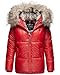 Produktbild Navahoo Damen Winterjacke Steppjacke mit Kunstfellkapuze Tikunaa Rot Gr. M