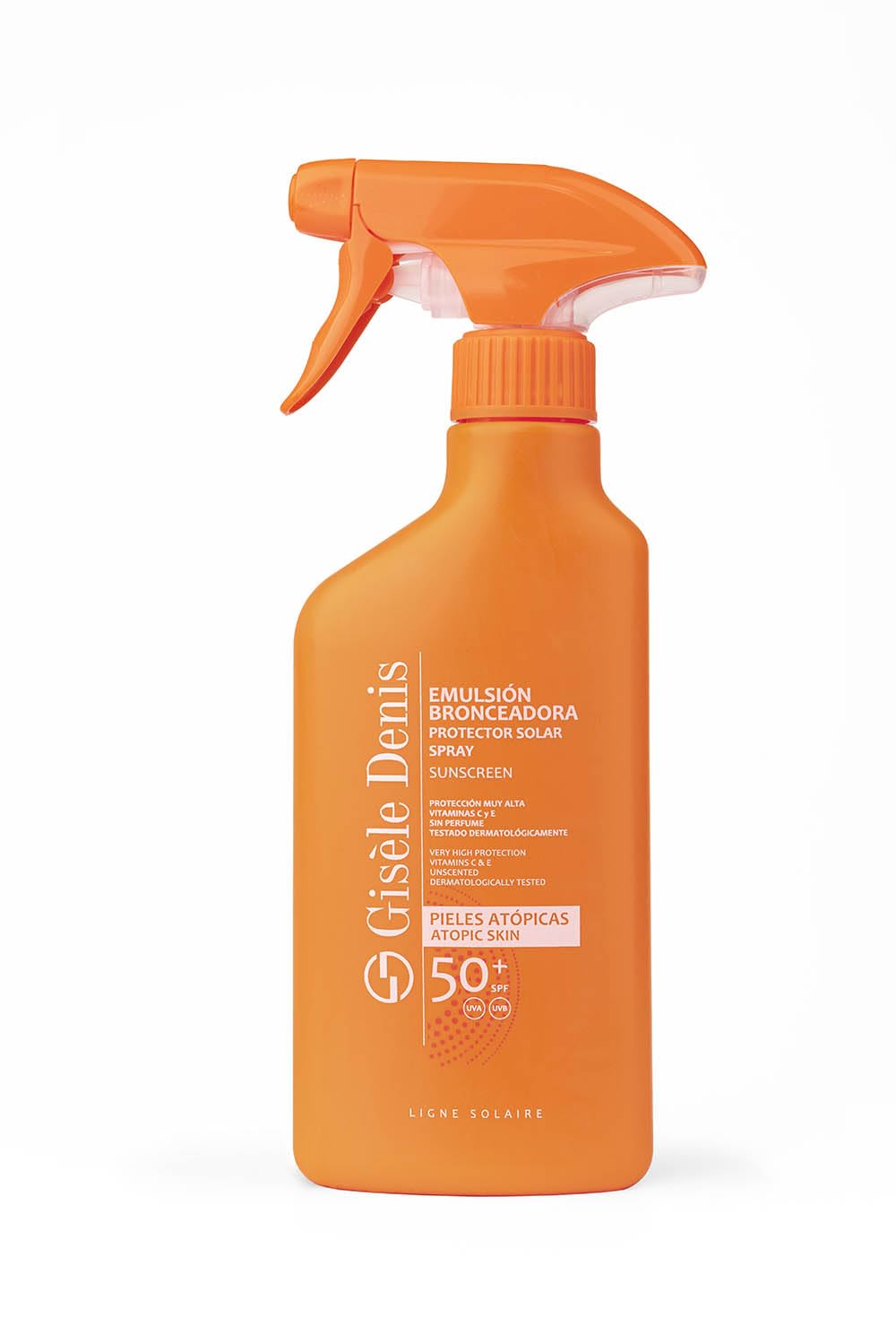 GISÈLE DENIS - Protector Solar Invisible en Spray, 300 ml, para Piel Atópica o Sensible, Protección FPS50+, Cuidado de Piel, Crema Solar Transparente, Hidrata la Piel, Resistente al Agua, Uso Diario