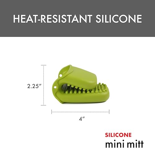 Miniatura 2 de Dexas Mini guante de horno de silicona con puntas elevadas, color verde