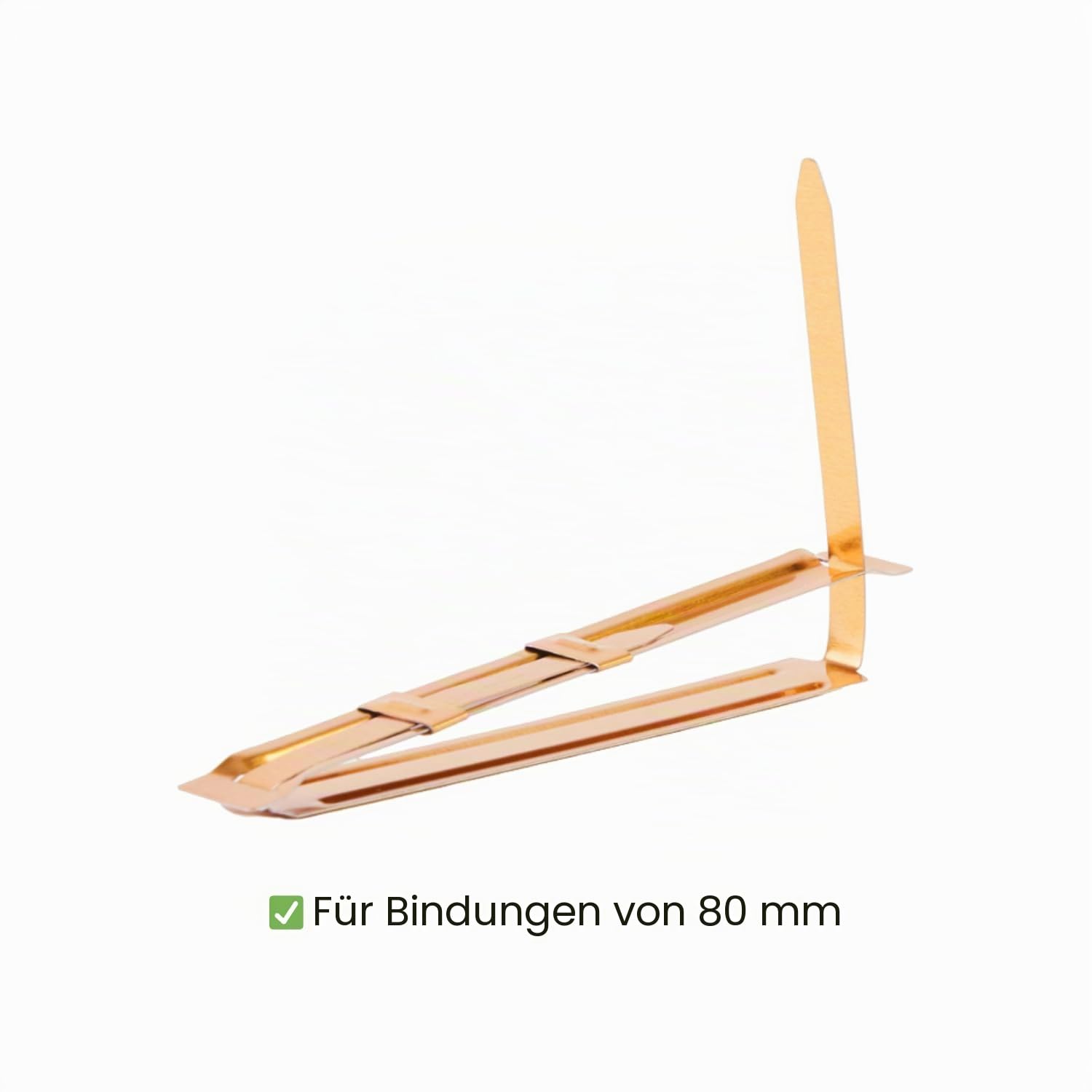 Unbekannt 79190 Packung mit 50 Verschlussklammern, goldfarben