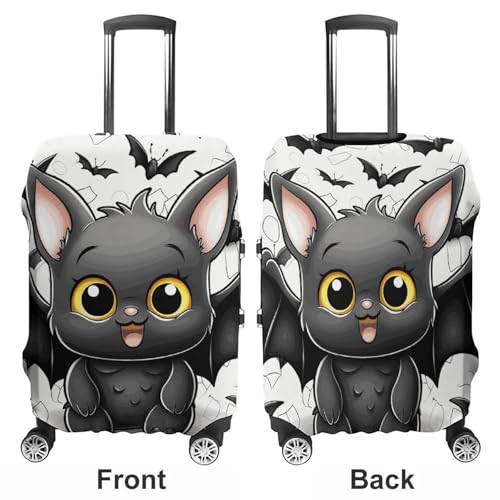 Cute Bat Travel Luggage Cover Anti-scratch Suitcase Cover Elastic Suitcase Protective Cover Fits 19-32 Inch Luggage XL3