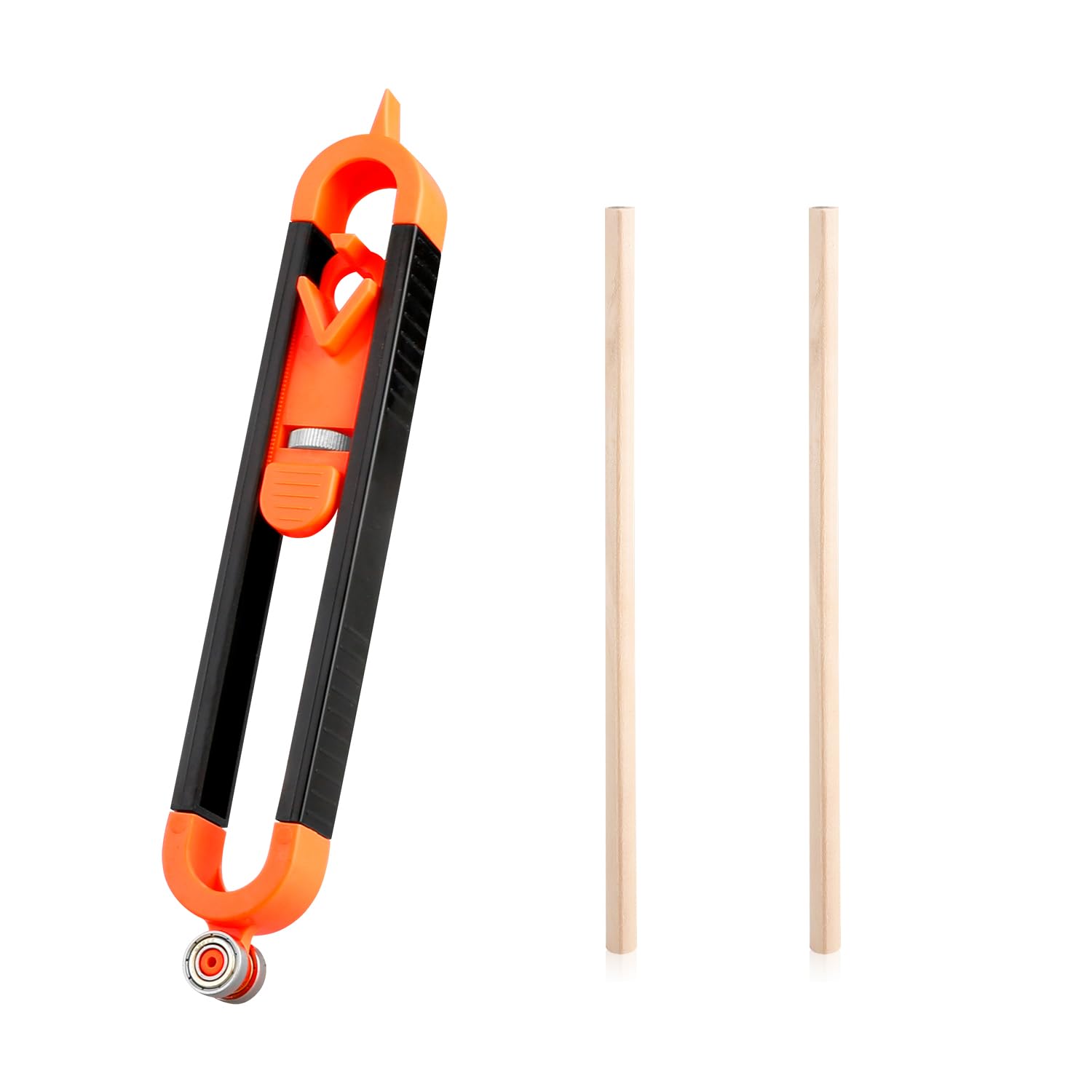Hopzab Contour Gauge Scribing Tool, Adjustable Lockable Irregular Shape Duplicator for Woodworking, Tiles, Flooring, Includes Pencil