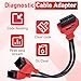 12+8 Pin Connector to OBD2 Adapter, Secutiry Gateway Bypass Cable, 12+8 Cable for Chrysler SGW Equipped FCA Vehicles for Diagnostic, Fit for Scanners MK808 MK808S MX808 MS906 Pro MS908S